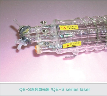 serie del tubo de cristal 1900m m Qe-S del laser del CO2 400w y 600w de 300w para el equipo nacional del laser