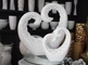 Florero y placas de encargo de la porcelana de la forma del diamante para la decoración