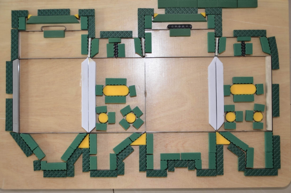 Esponja de goma de la eyección para el caucho denso de la onda del dieboard rotatorio, caucho rectangular que ranura el caucho