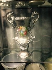 Florero y placas de encargo de la porcelana de la forma del diamante para la decoración