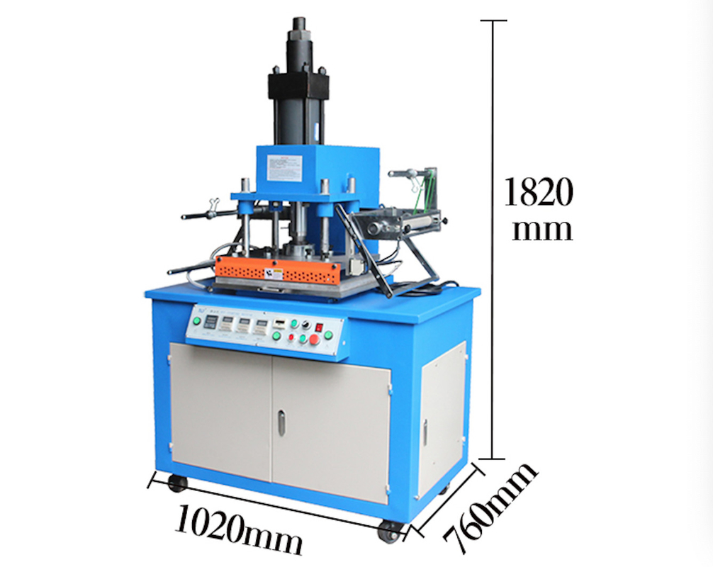 Máquina hidráulica de estampado de papel caliente de papel de cuero en relieve manual de papel de madera máquina de prensa térmica máquina de letras estampado de papel caliente