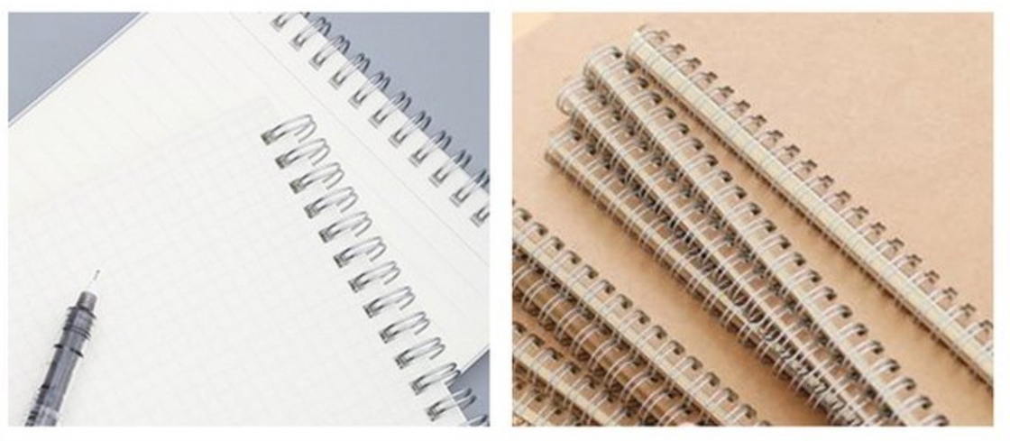 Máquina de unión de alambre de doble bucle semiautomática Pequeño libro de ejercicios haciendo calendario Equipo de prensa de doble alambre